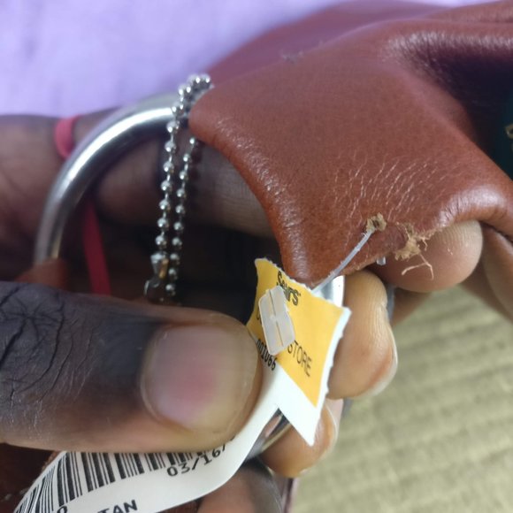 ROOTS Carly Tote Genuine Vegetable tanned 100% Natural Leather Shoulder bag new! - Picture 10 of 16